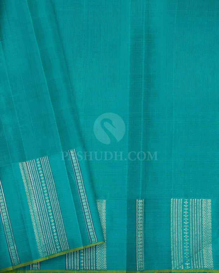 Pink Organza Shimmer Kanjivaram Silk Saree-S1689(C)