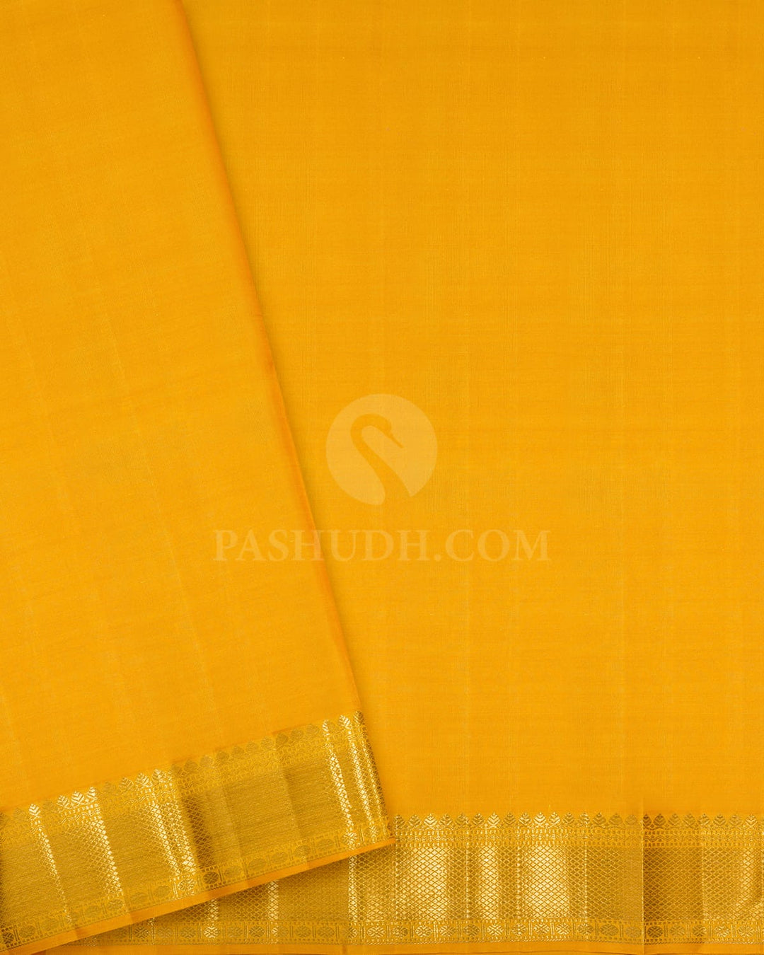 Mango Yellow Kanjivaram Silk Saree-S1703(G)