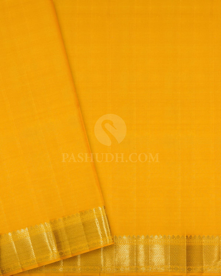 Mango Yellow Kanjivaram Silk Saree-S1703(G)
