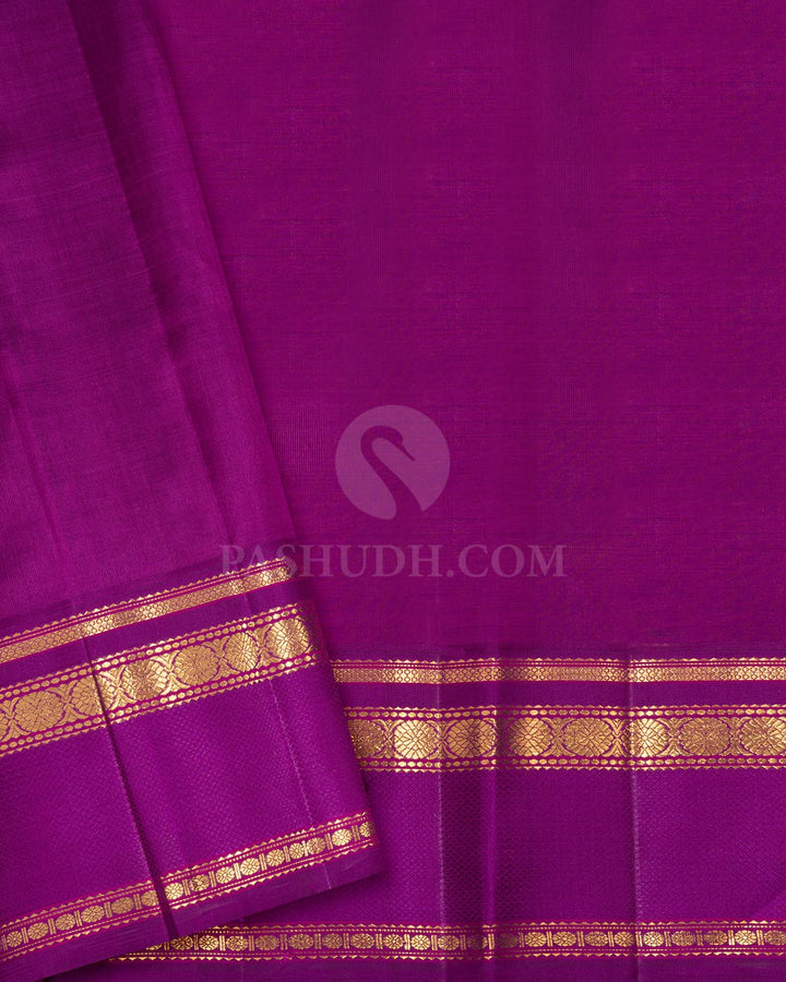 Mustard Organza Kanjivaram Silk Saree-S1869(A)