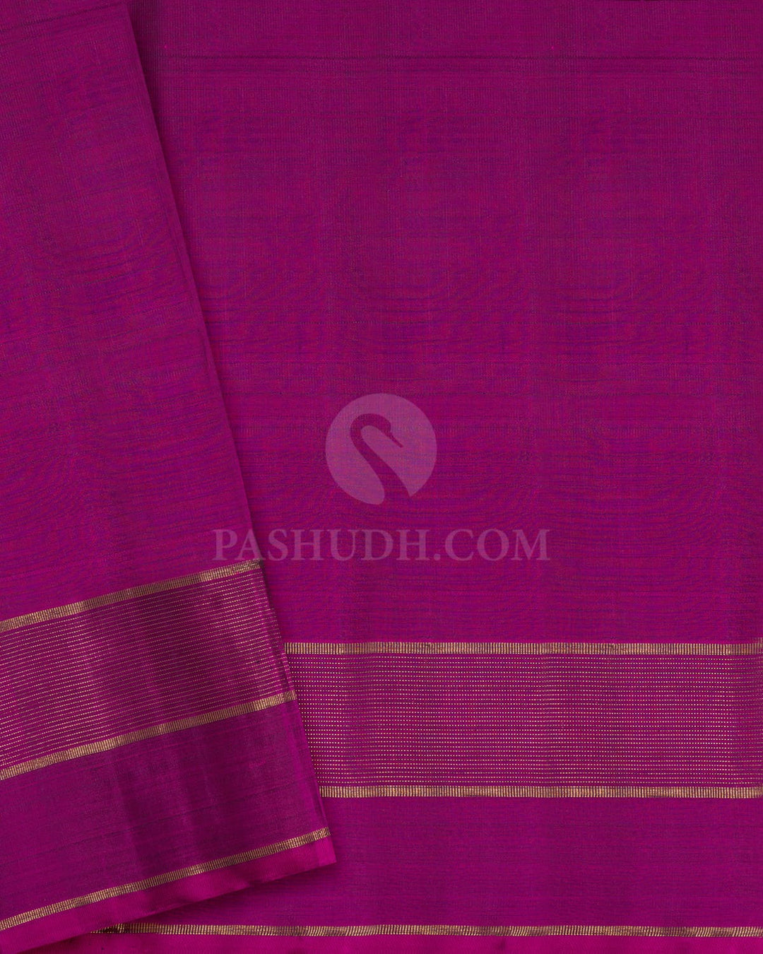 Magenta With Purple Pure Zari Traditional Kanjivaram Silk Saree-SP486