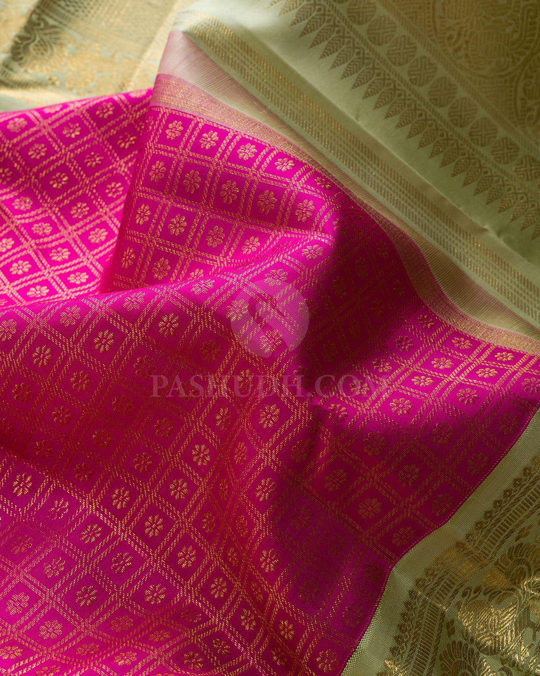 Rani Pink Traditional Kanjivaram Silk Saree-SP513