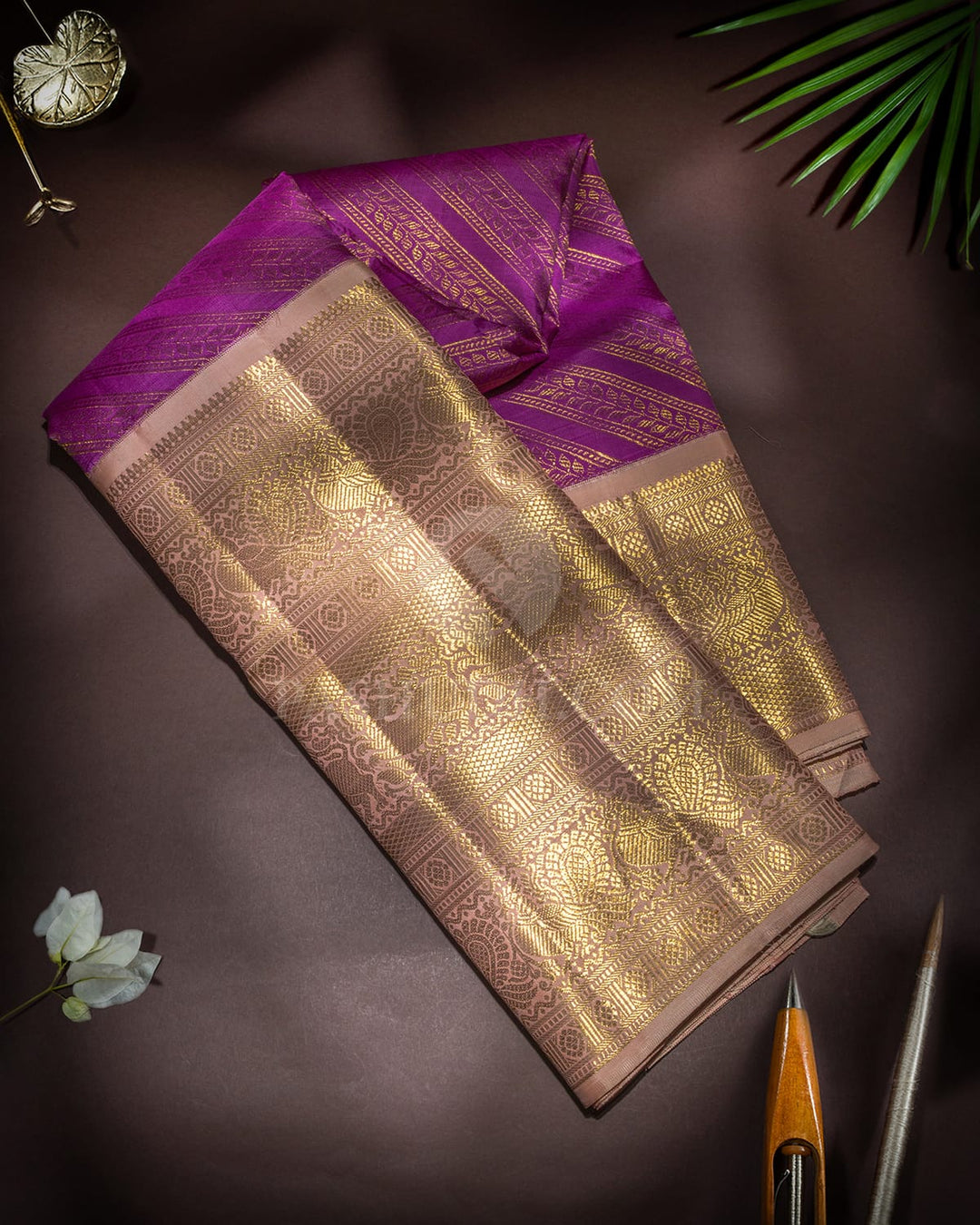 Lavender Traditional Kanjivaram Silk Saree-SP512