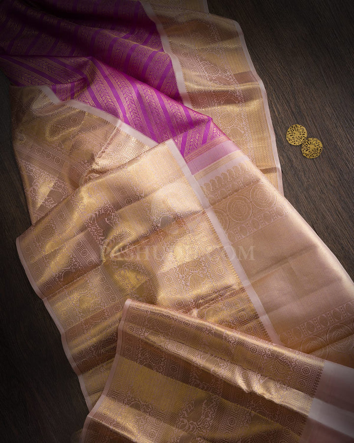 Lavender Traditional Kanjivaram Silk Saree-SP512