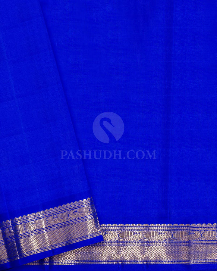 Multicolored Paalum Pazhamum Pure Zari Kanjivaram Silk Saree-SP511