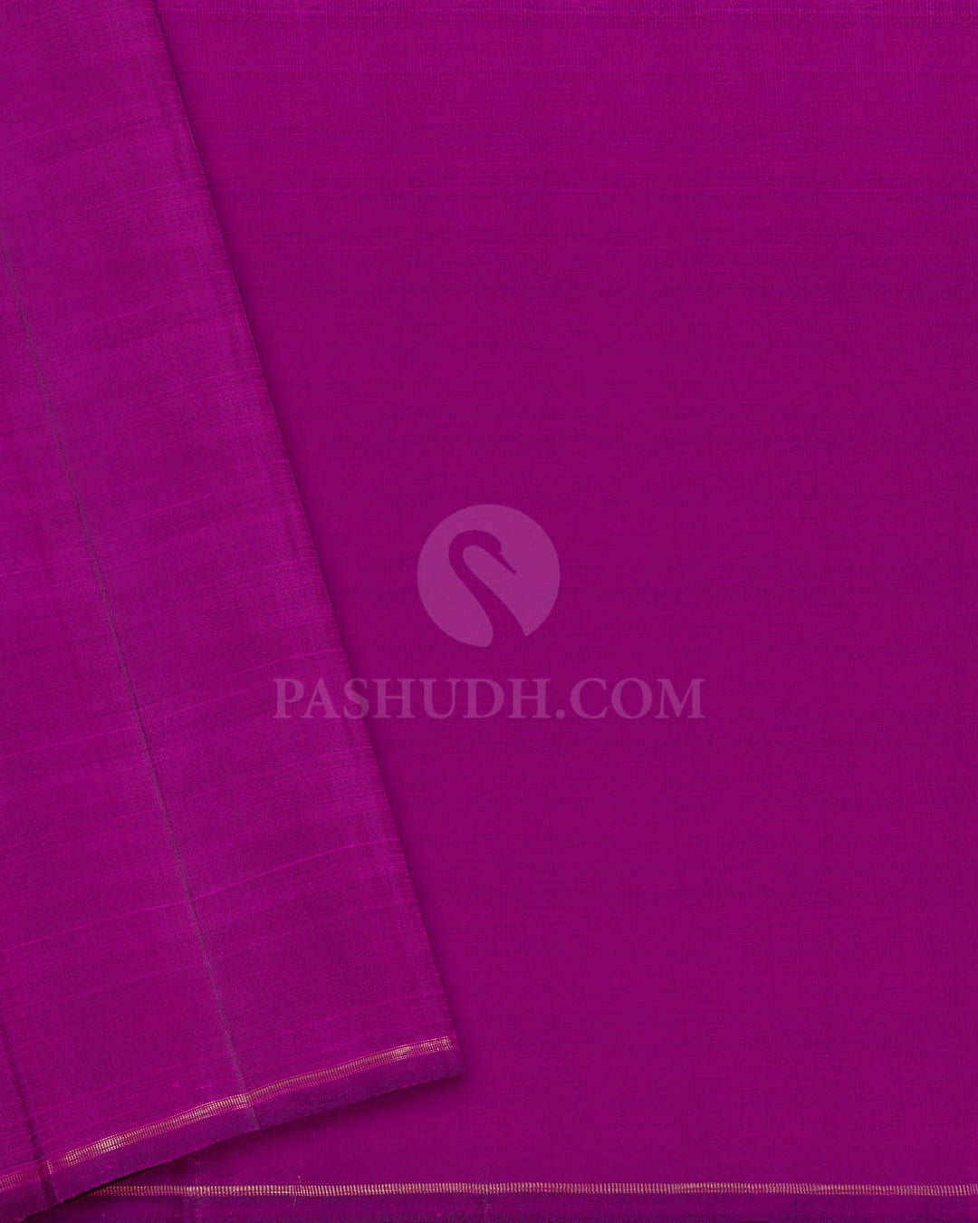 Violet Pure Zari Borderless Kanjivaram Silk Saree-SP494