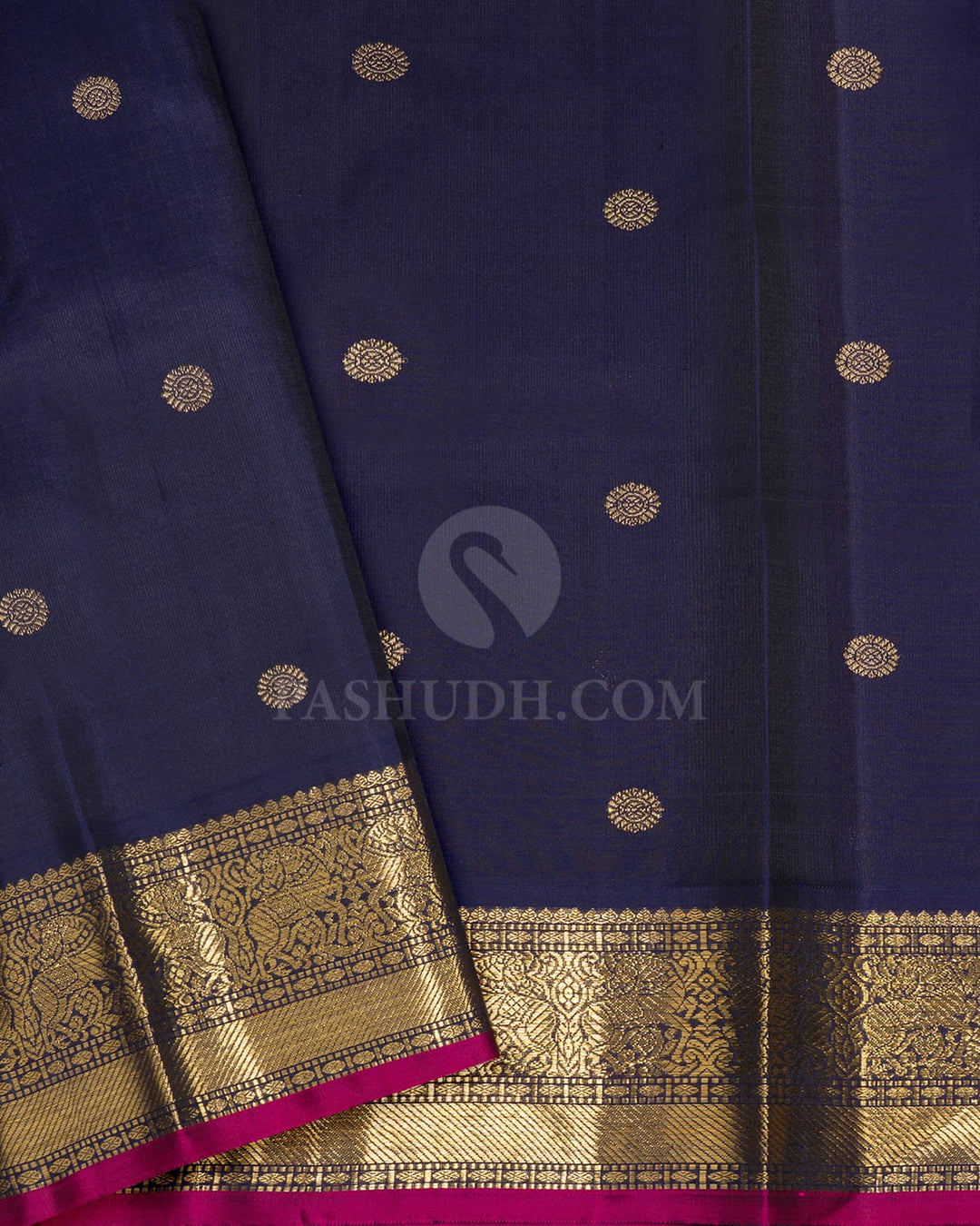 Dual Shaded Fenugreek Pure Zari Traditional Kanjivaram Silk Saree-SP489