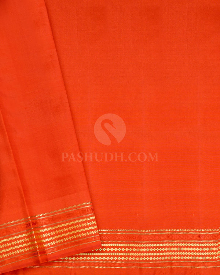 Dark Aubergine Pure Zari Traditional Kanjivaram Silk Saree-SP506