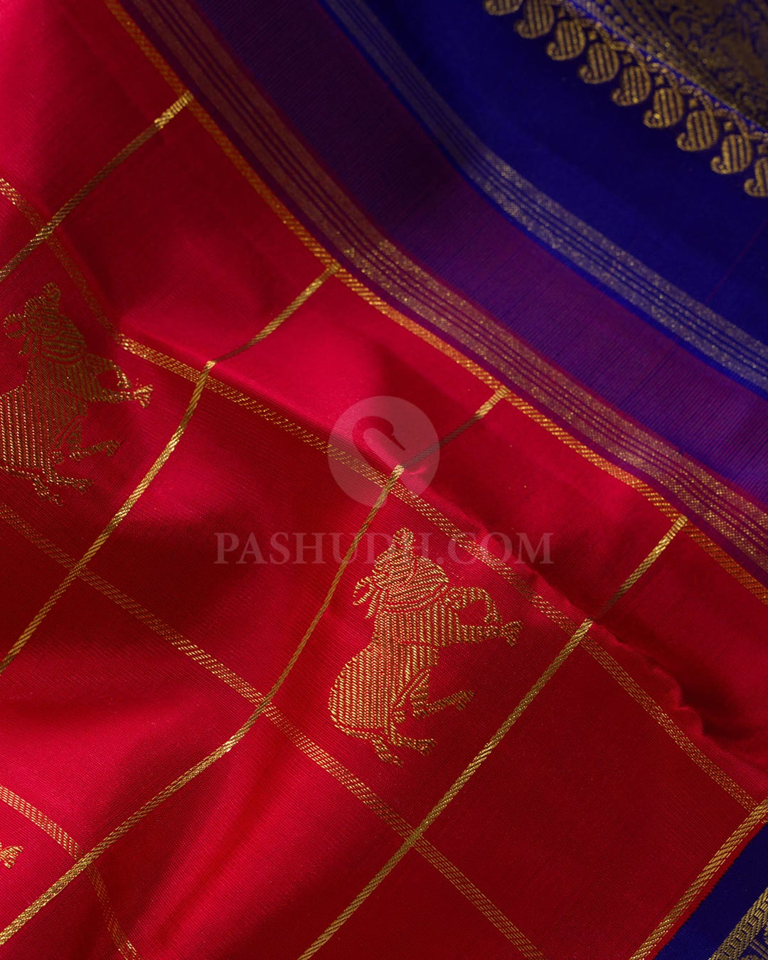 Red Pichwai Kanjivaram Silk Saree-SP523