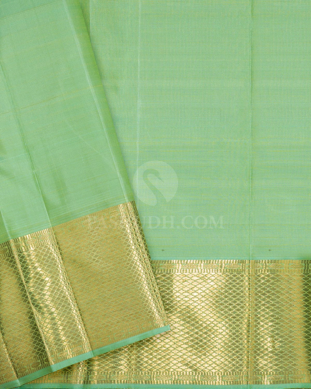 Light Green Meenakari Kanjivaram Silk Saree-SP476
