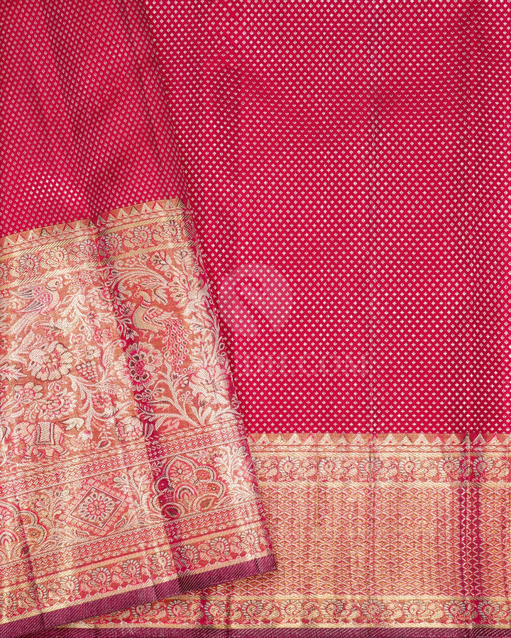 Sapphire Green With Gold Tissue Kanjivaram Silk Saree-SP514