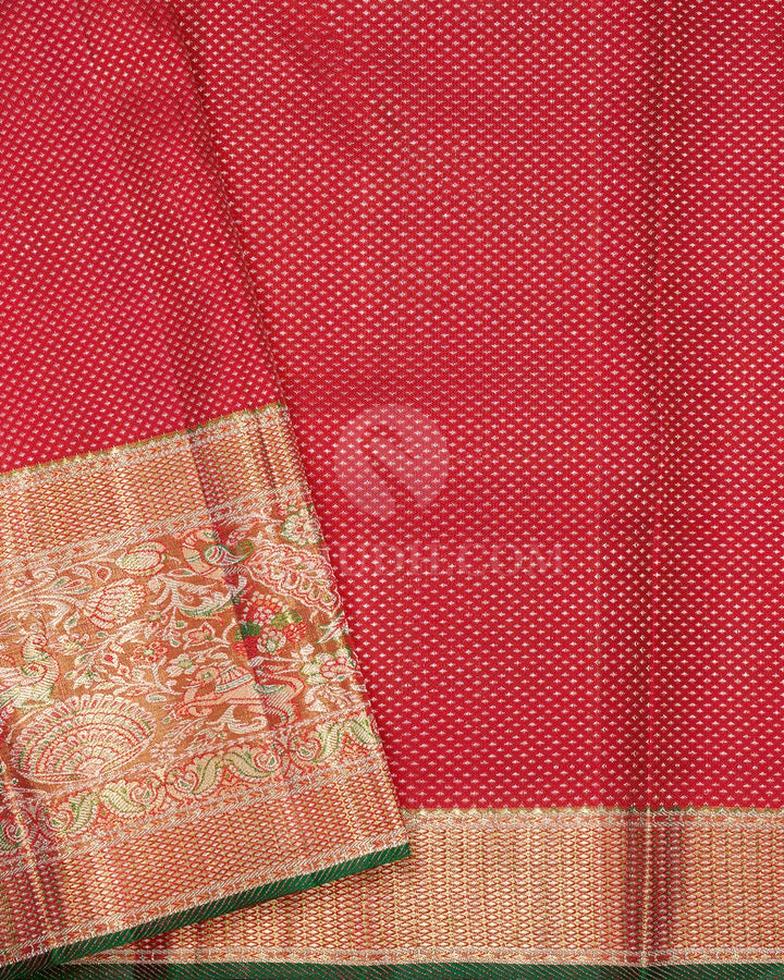 Royal Blue Gold Zari Tissue Kanjivaram Silk Saree-SP515
