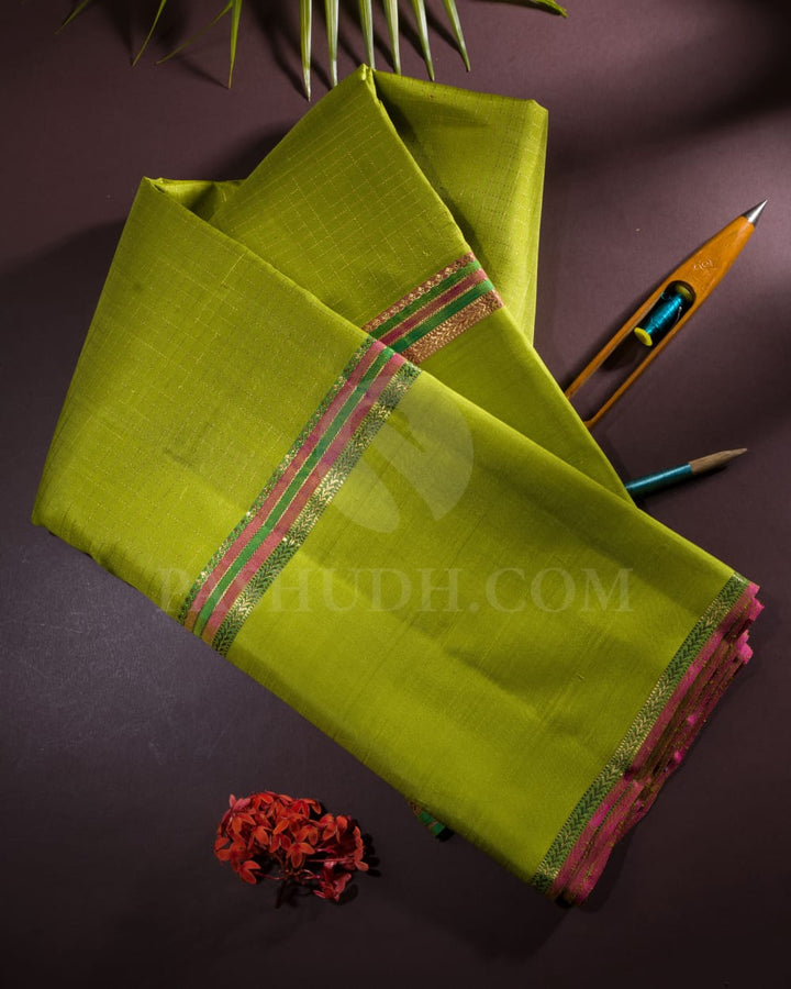 Olive Green Traditional Pure Kanjivaram Silk Saree-SP130