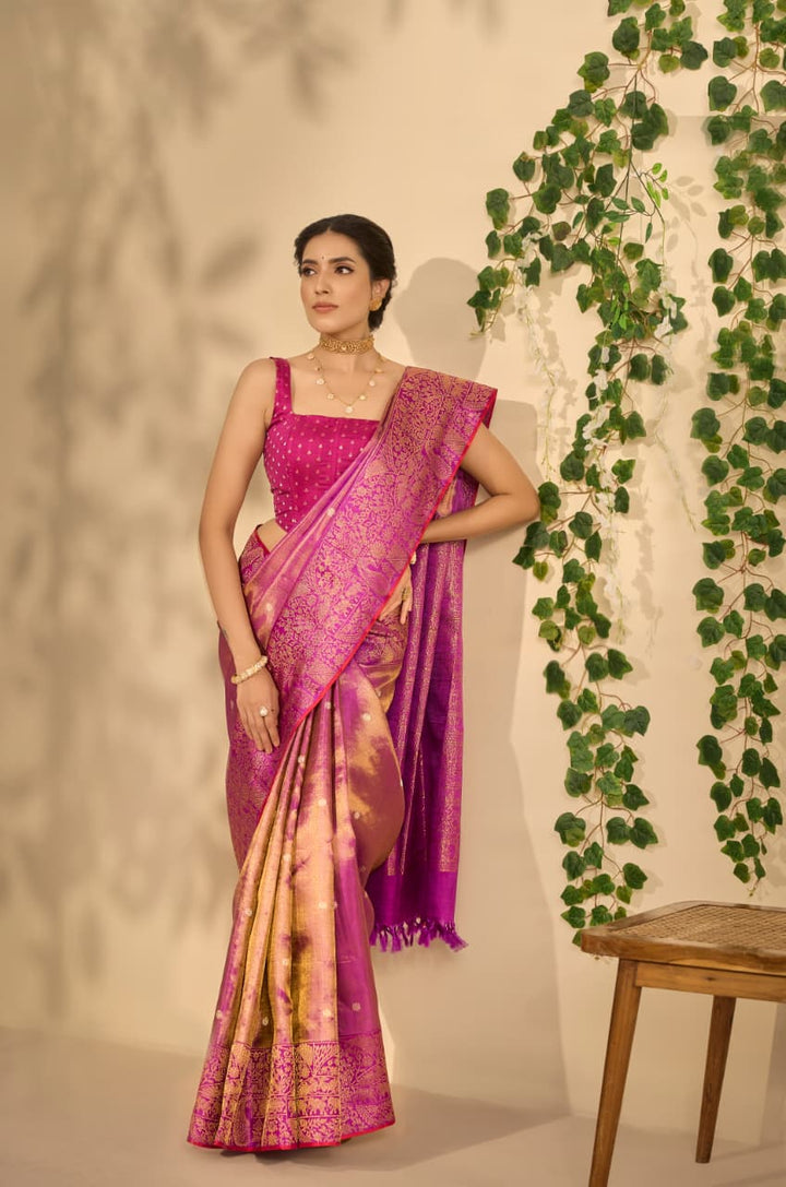 Purple Kanjivaram Silk Saree-S1483(A)