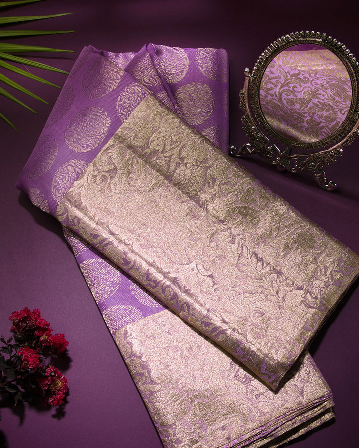 Lavender Kanjivaram Silk Saree -S1102(B)