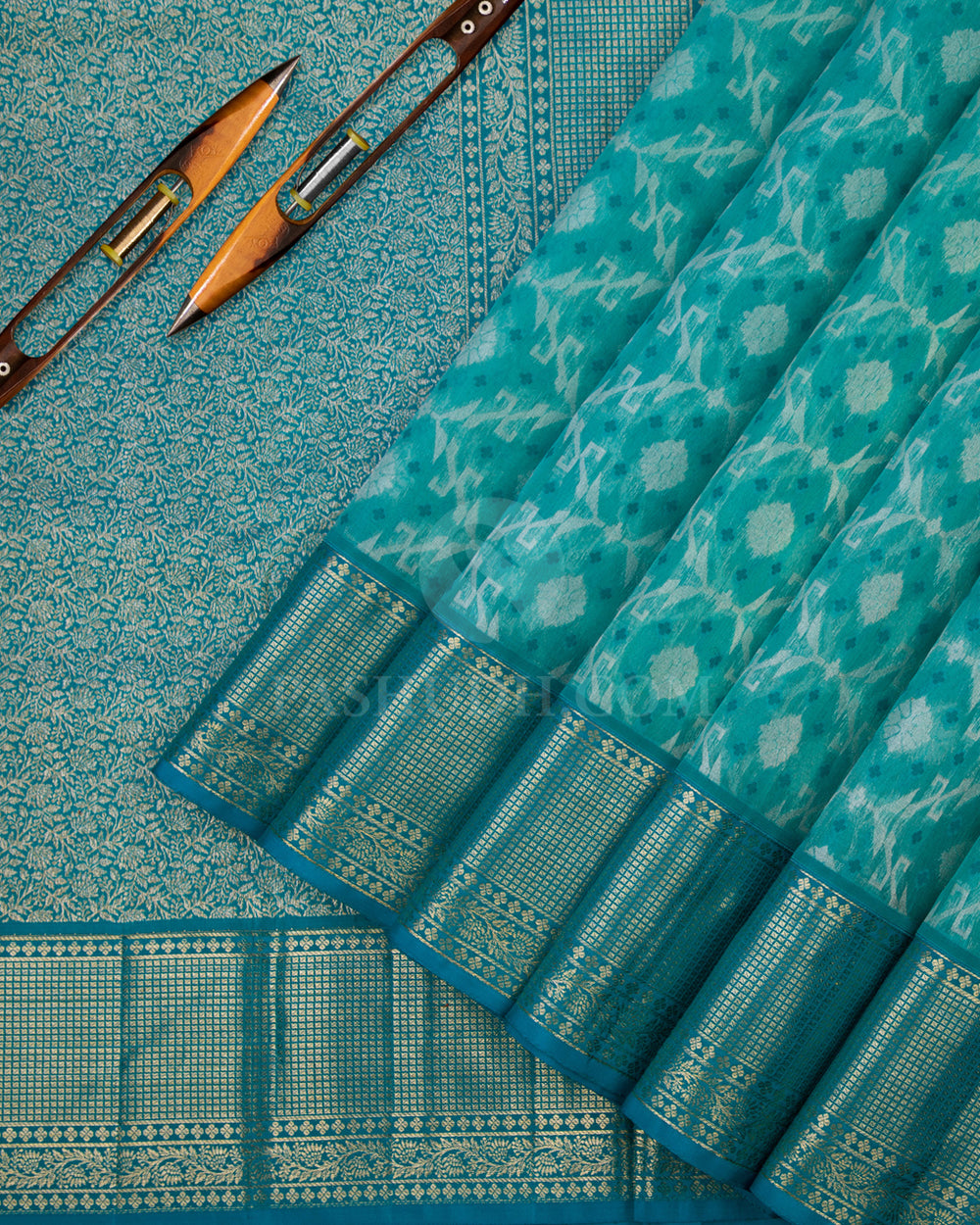 Anandha Blue Kanjivarm Silk Saree - DJ153 View-2