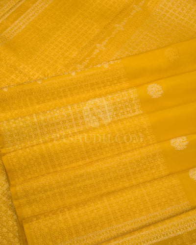 Mango Yellow Kanjivaram Silk Saree - S560 - View2 