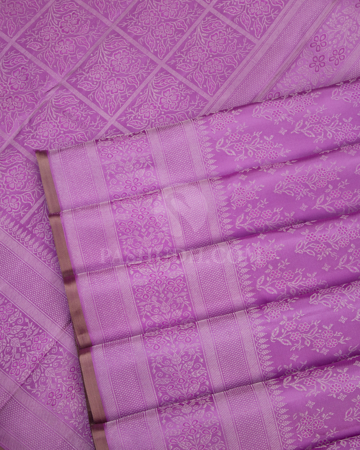 Lavender Kanjivaram Silk Saree - DJ152 - View 4