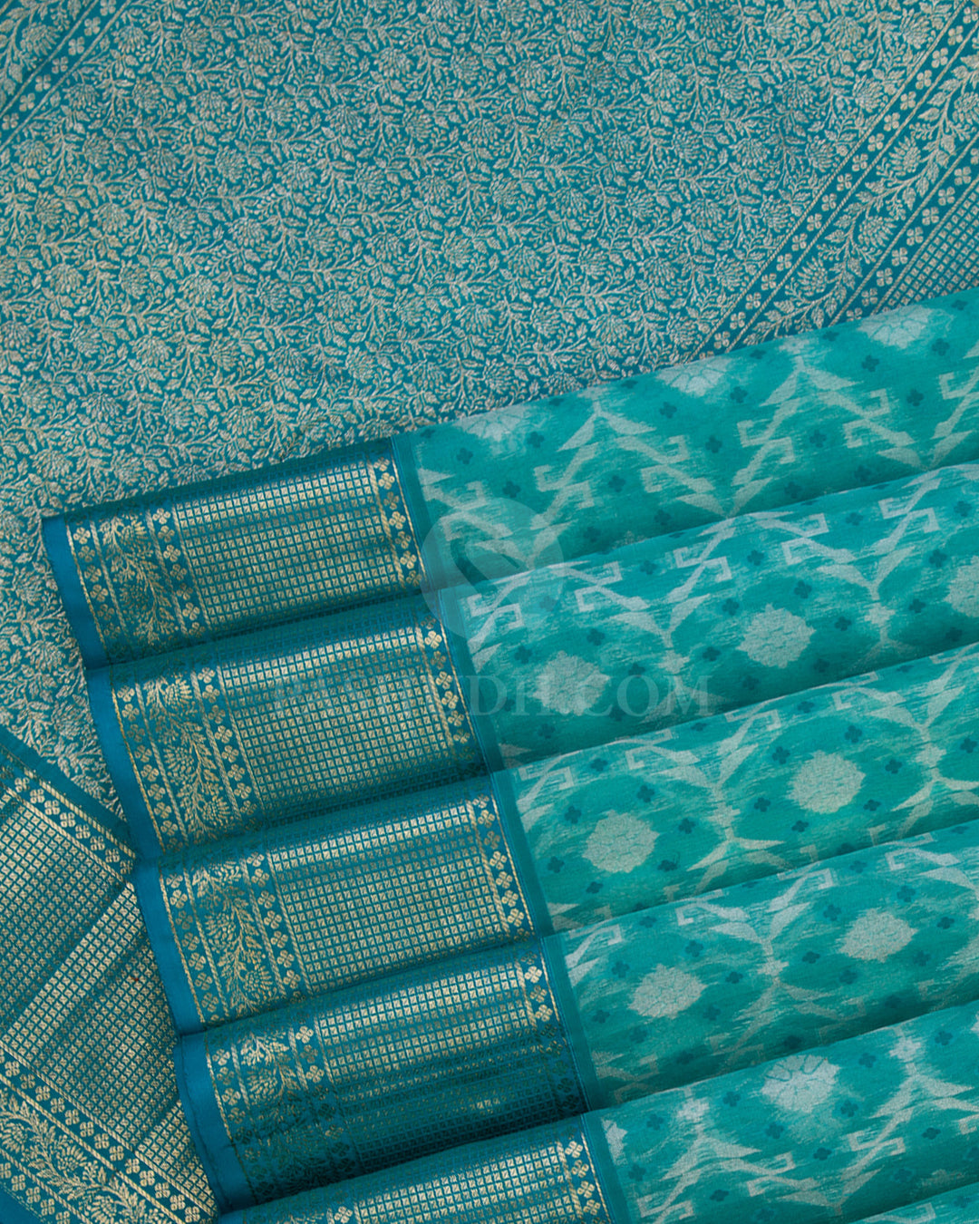 Anandha Blue Kanjivarm Silk Saree - DJ153 View-4