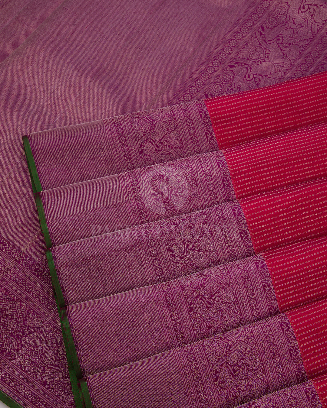 Raspberry Pink Kanjivaram Silk Saree - DJ150 VIEW 4