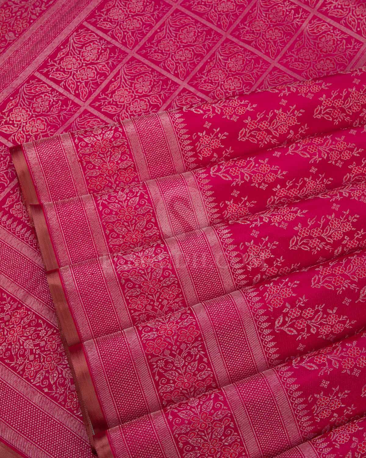 Rani Pink Meenakari Kanjivaram Silk Saree - DJ156