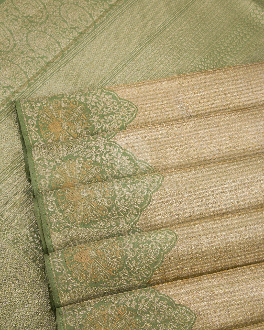 Green Pure Zari Kanjivaram Silk Saree - S692 - View 5