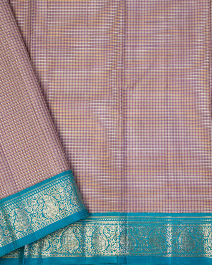 3Anandha Blue Kanjivaram Silk Saree - S625