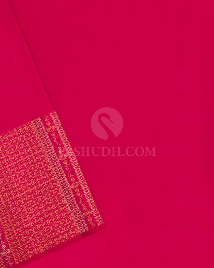 Mango Yellow Kanjivaram Silk Saree - S560 - View 3