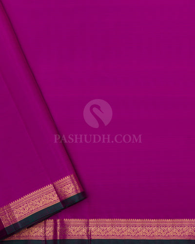 Pink and Magenta  Kanjivaram Silk Saree - S635 - View 4