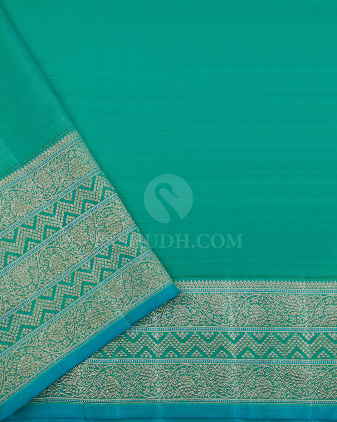 Purple and Sky Blue Pure Zari Kanjivaram Silk Saree - S727 - View 4