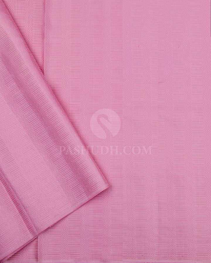 Silver Grey Kanjivaram Silk Saree - D412 - View 3