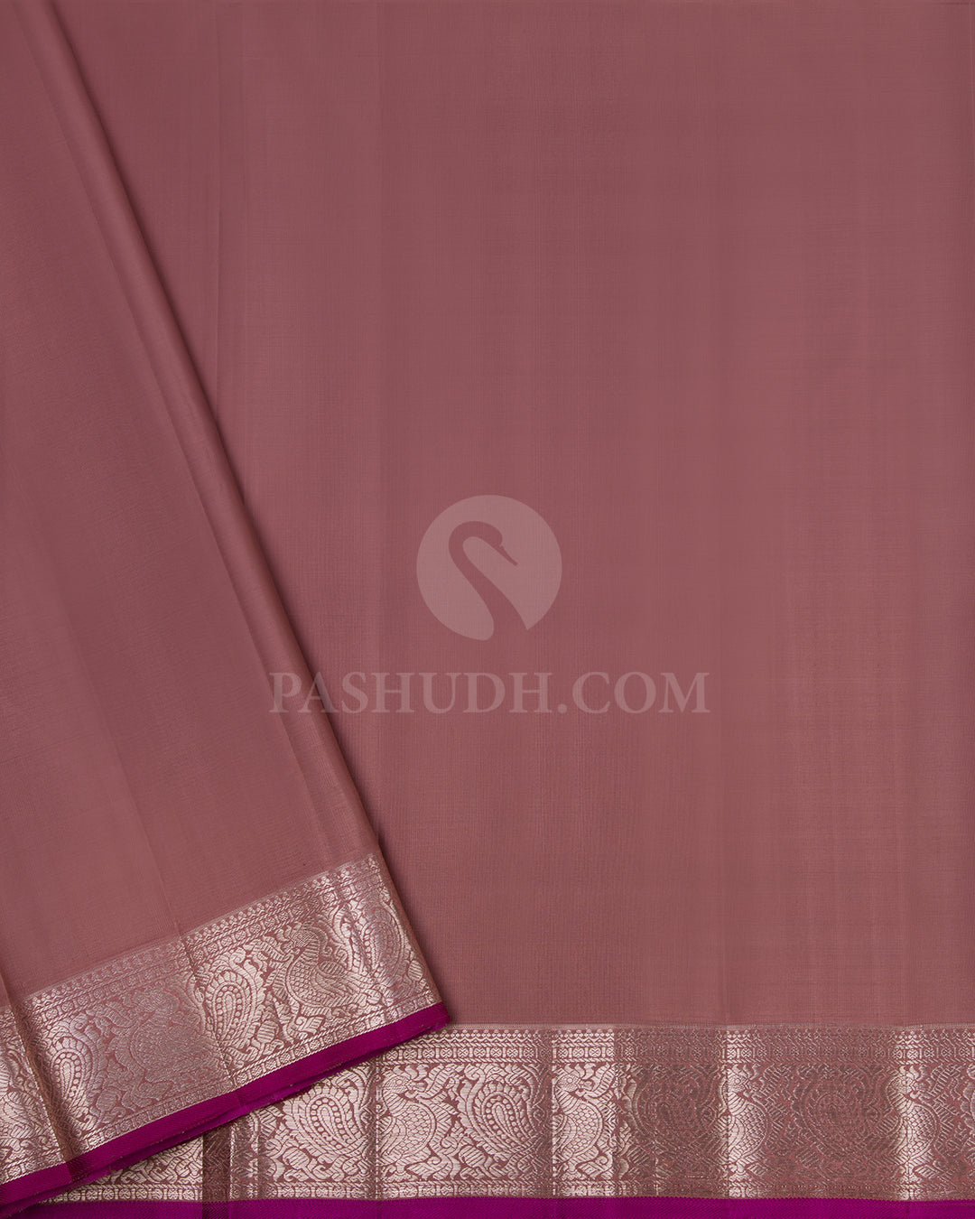 Orange and Mild Lilac Kanjivaram Silk Saree - S655 - View 4