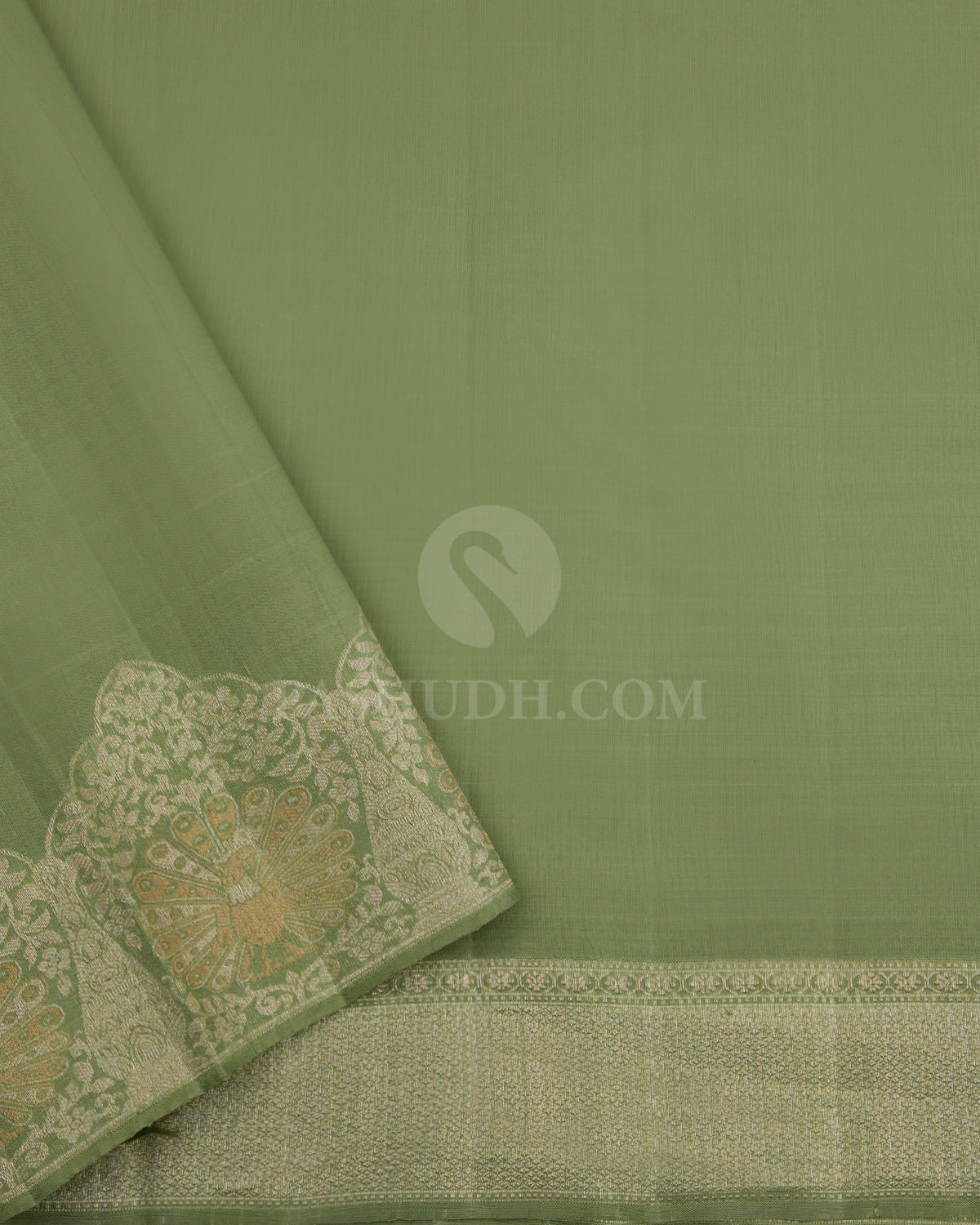 Green Pure Zari Kanjivaram Silk Saree - S692 - View 4