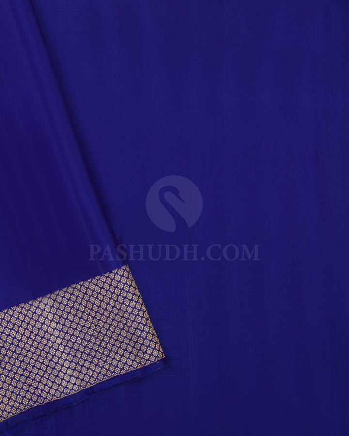 Royal Blue Kanjivaram Silk Saree - S584 - View 4