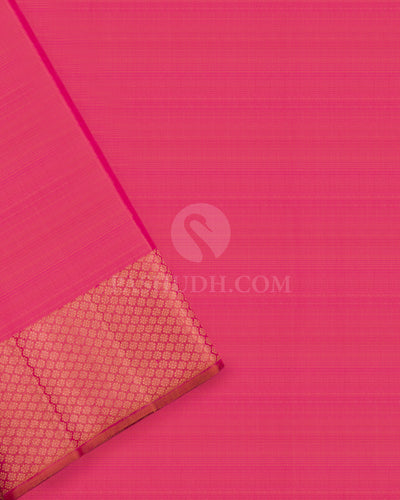 Rani Pink Pure Zari Kanjivaram Silk Saree - S647 - View 4