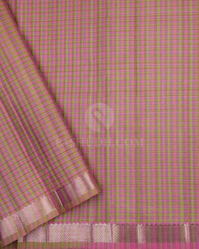 Rose Pink Kanjivaram Silk Saree - S685 - View 4