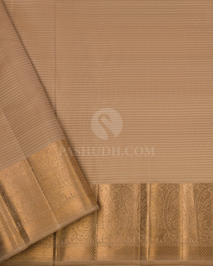 Red Pure Zari Kanjivaram Silk Saree - S652 - View 4