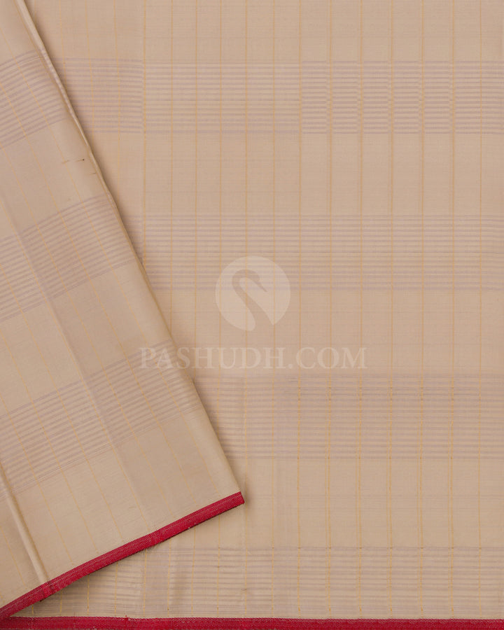 Light Green Kanjivaram Silk Saree - S634- View 4