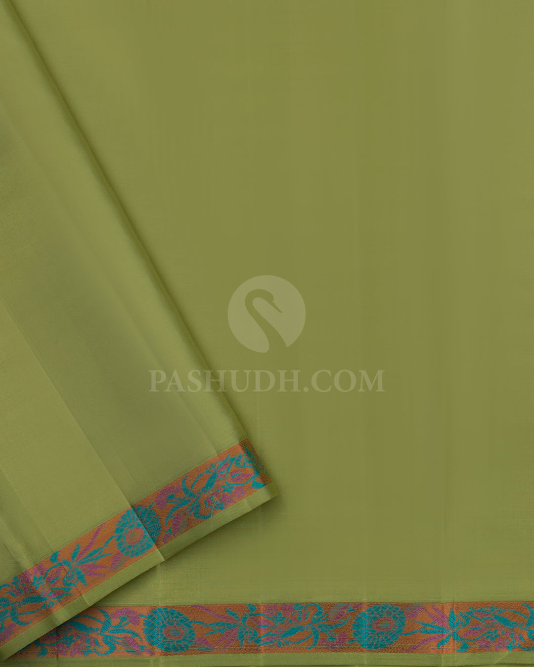 Fern Green Kanjivaram Silk Saree - DJ169 - View 3