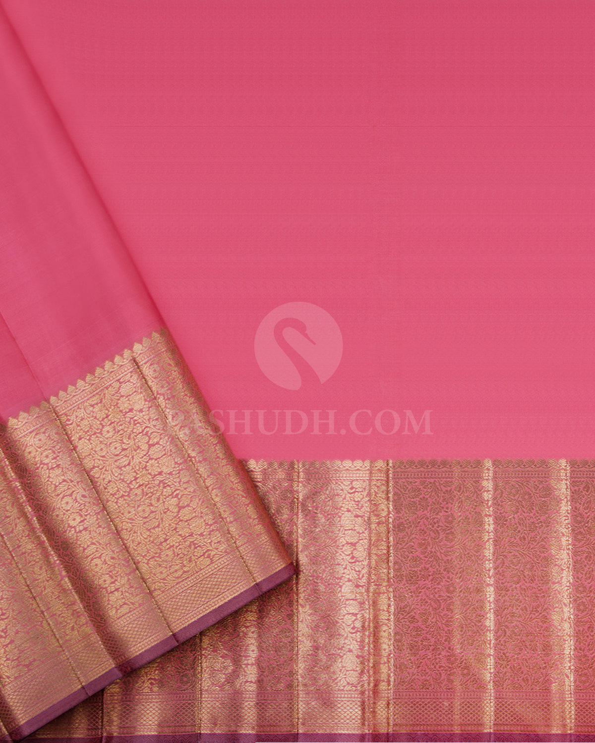 Pink Kanjivaram Silk Saree - DJ165 View 3
