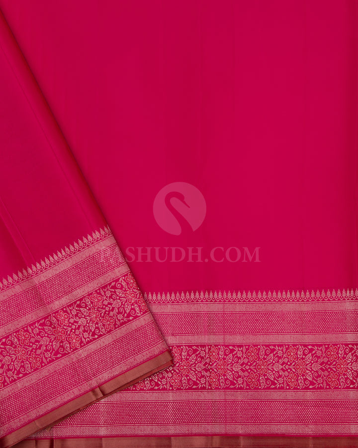 Rani Pink Meenakari Kanjivaram Silk Saree - DJ156