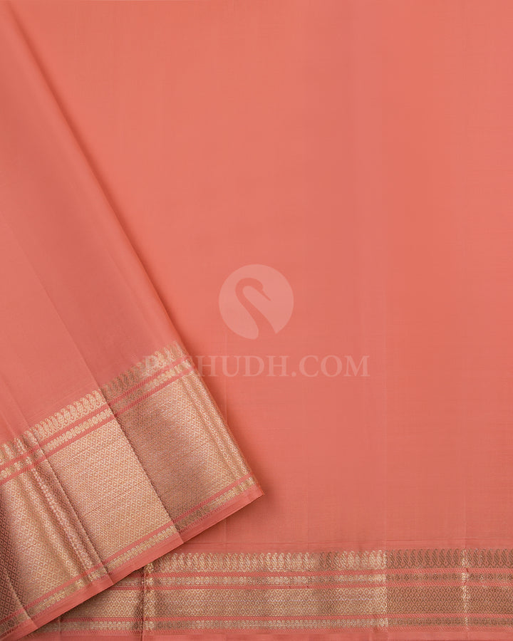 Mauve Kanjivaram Silk Saree - DJ170 - View 3