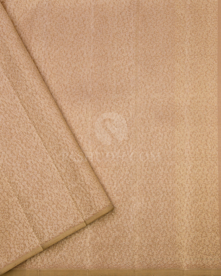 Green and Blue Organza Kanjivaram Silk Saree - S657 - View 4