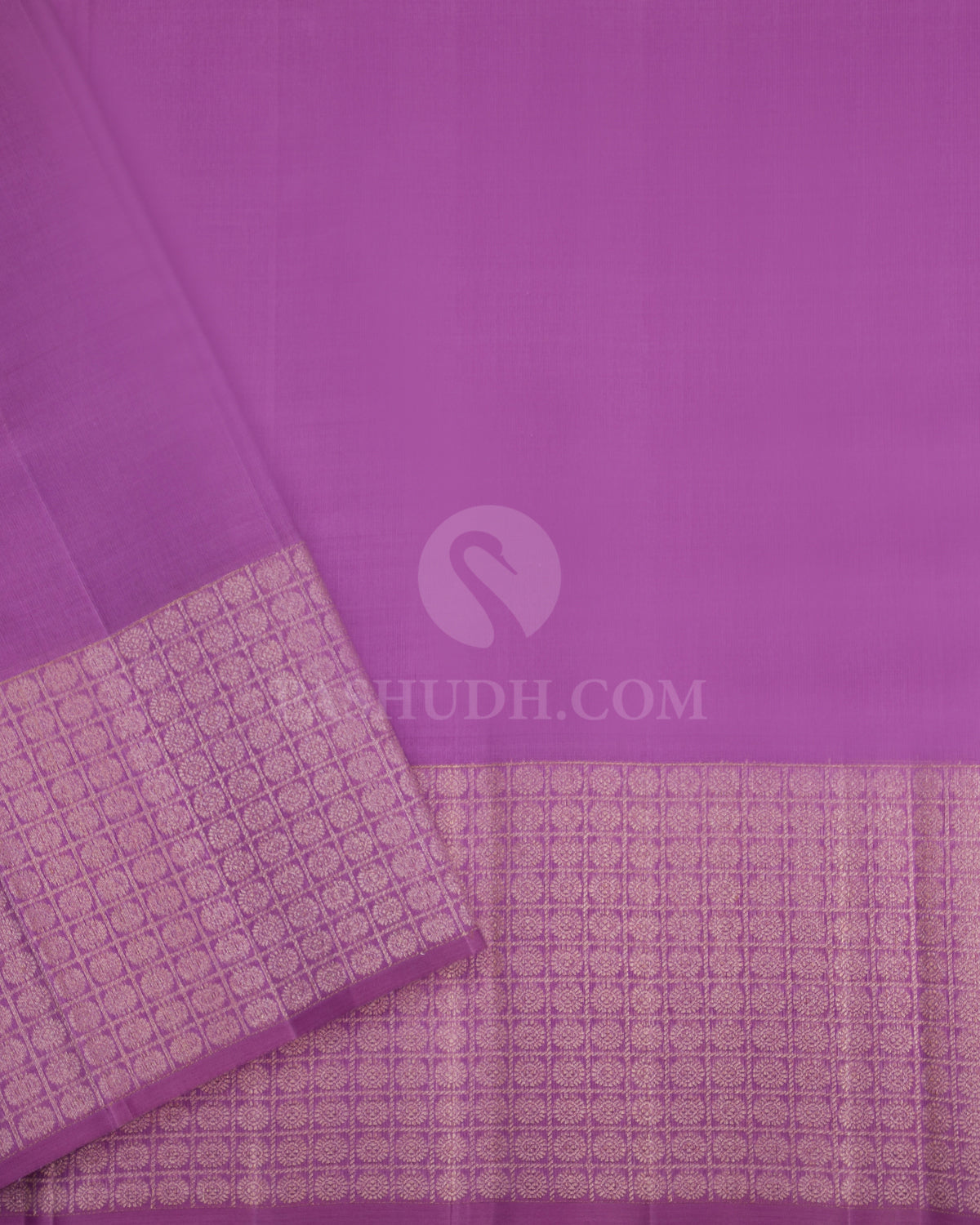 Lavender Kanjivaram Silk Saree - S678 - View 4