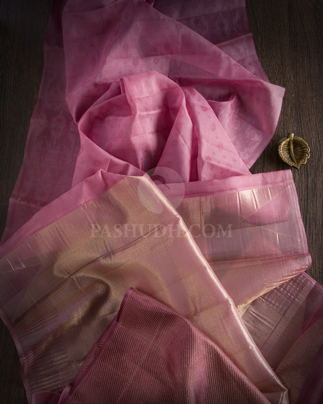 Mauve Organza - Kanjivaram Silk Saree - DJ177 - View 1