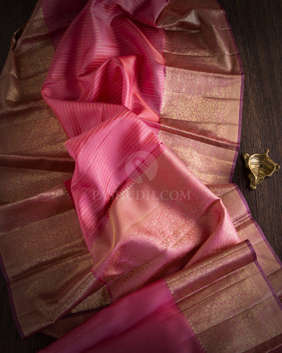 Pink Kanjivaram Silk Saree - DJ165 View 1
