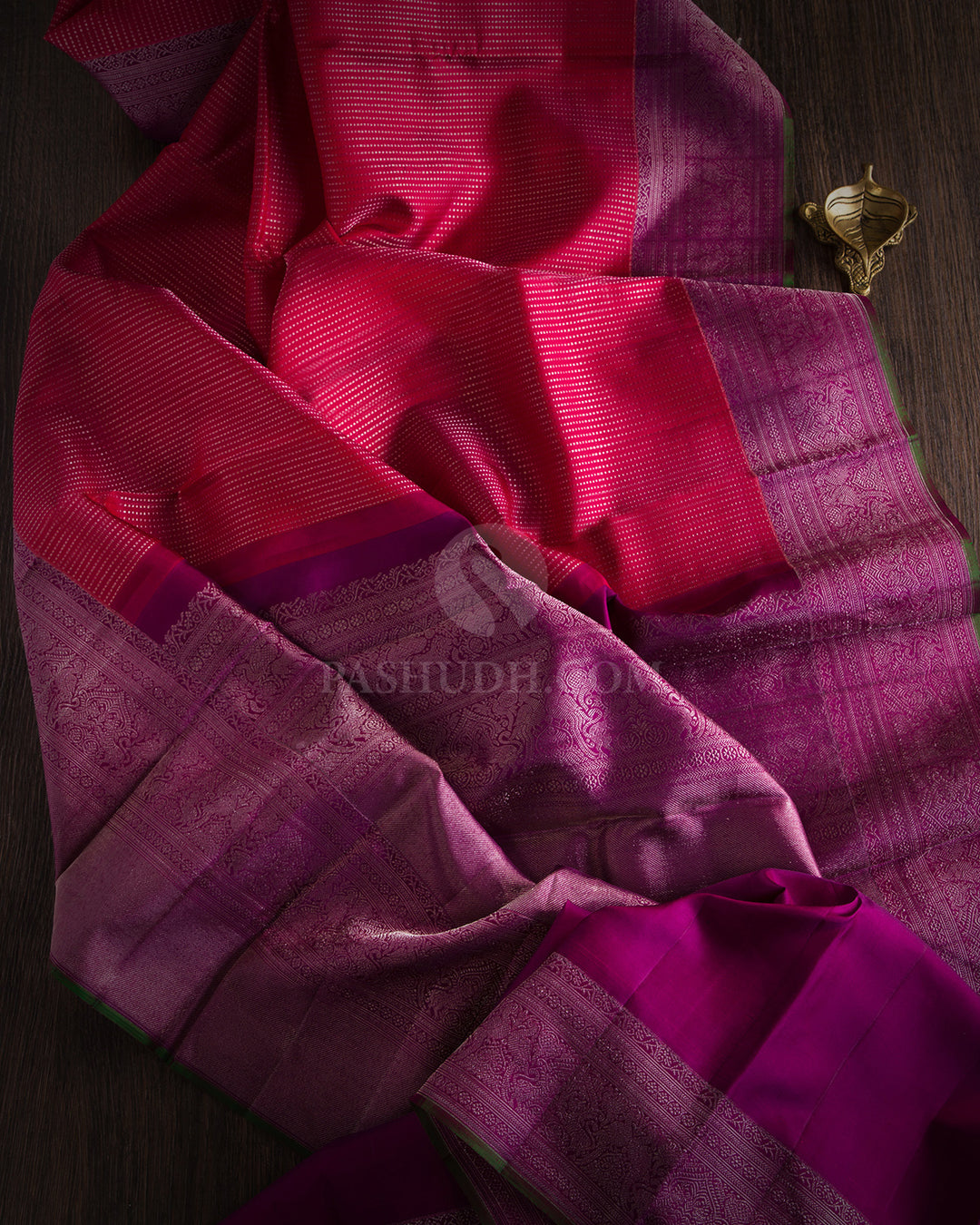 Raspberry Pink Kanjivaram Silk Saree - DJ150 VIEW 1