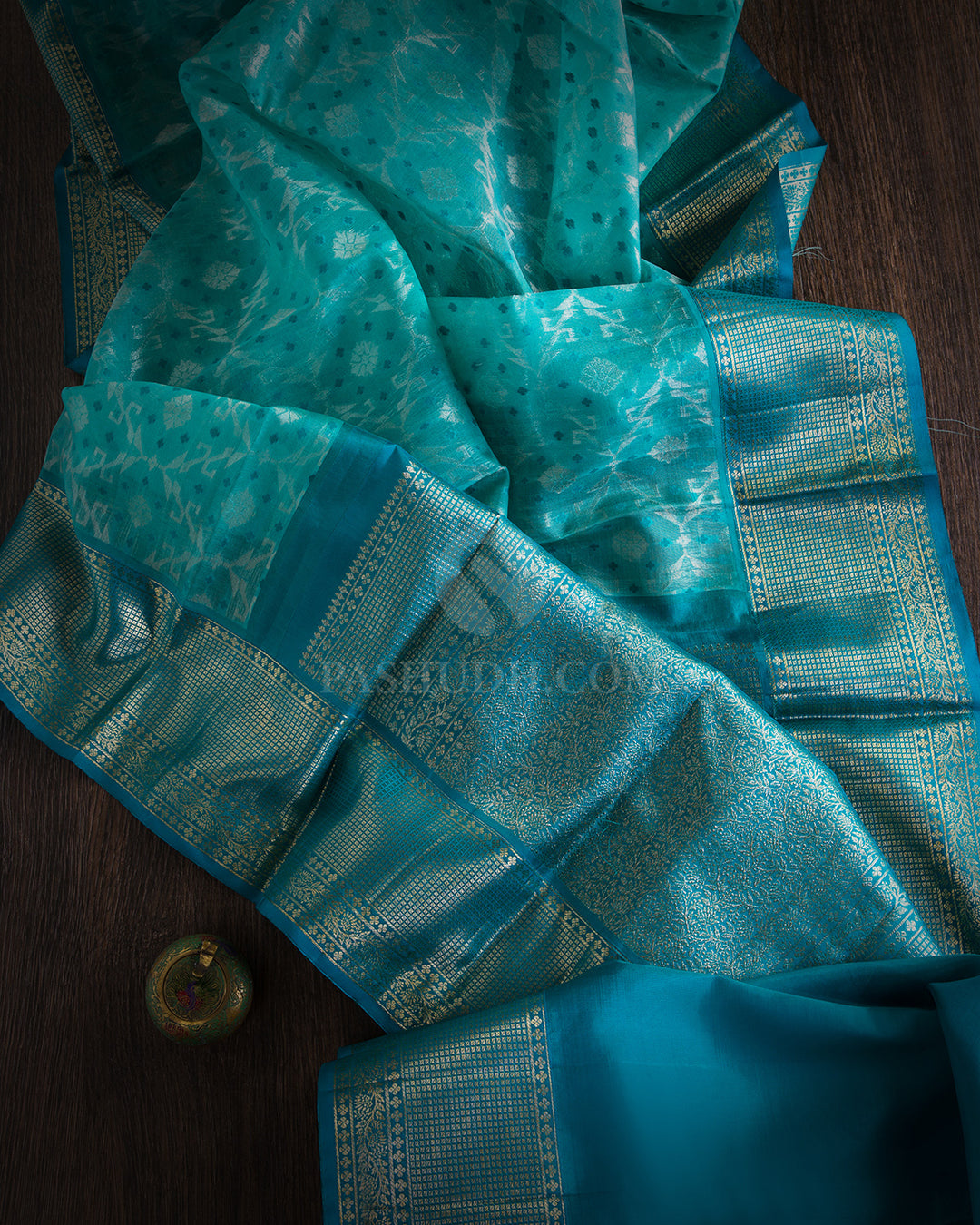 Anandha Blue Kanjivarm Silk Saree - DJ153 View-1
